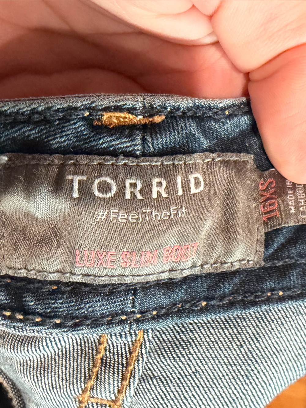 Torrid Medium Wash Luxe Slim Bootcut Jeans - Picture 5 of 6